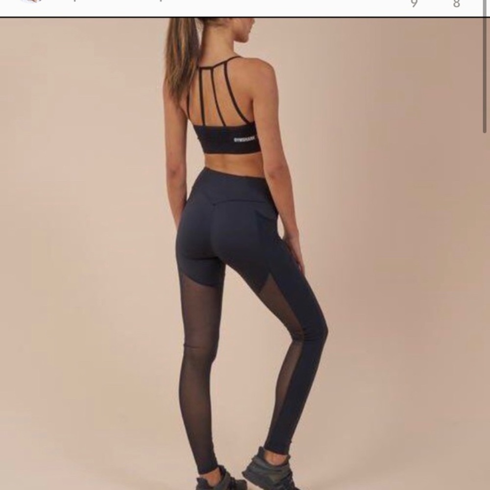 Gymshark Simply Mesh Leggings Black